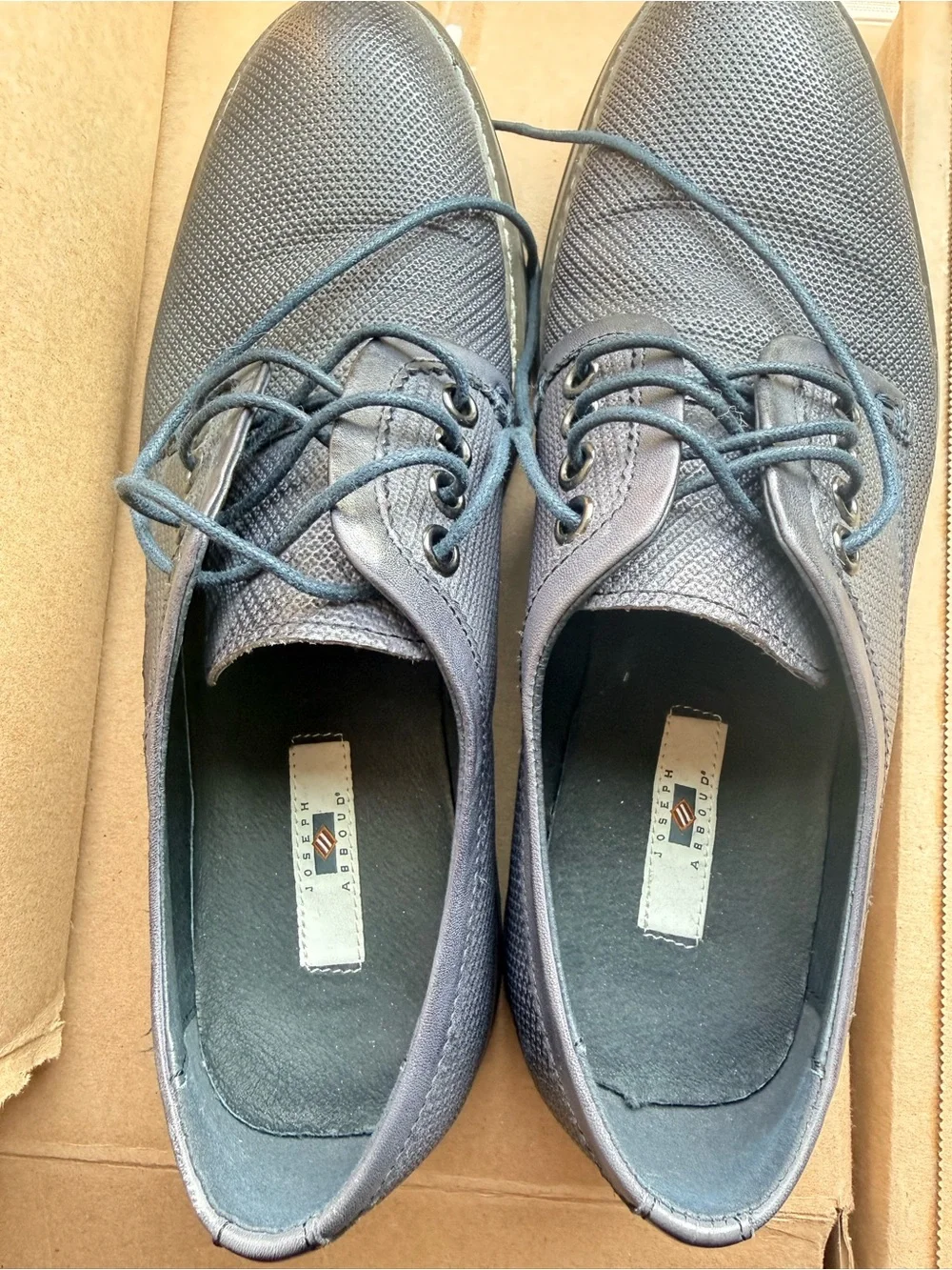 Joseph A Men's Navy Lace-Up Oxfords